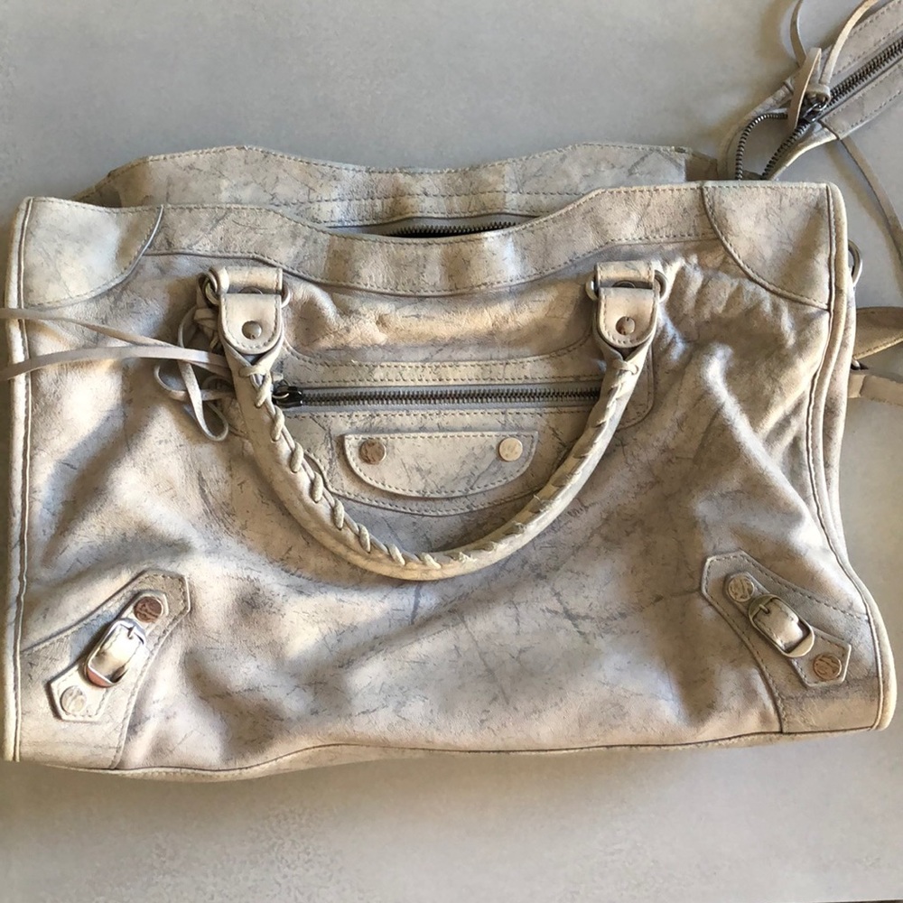 RARE Marble Balenciaga City Bag